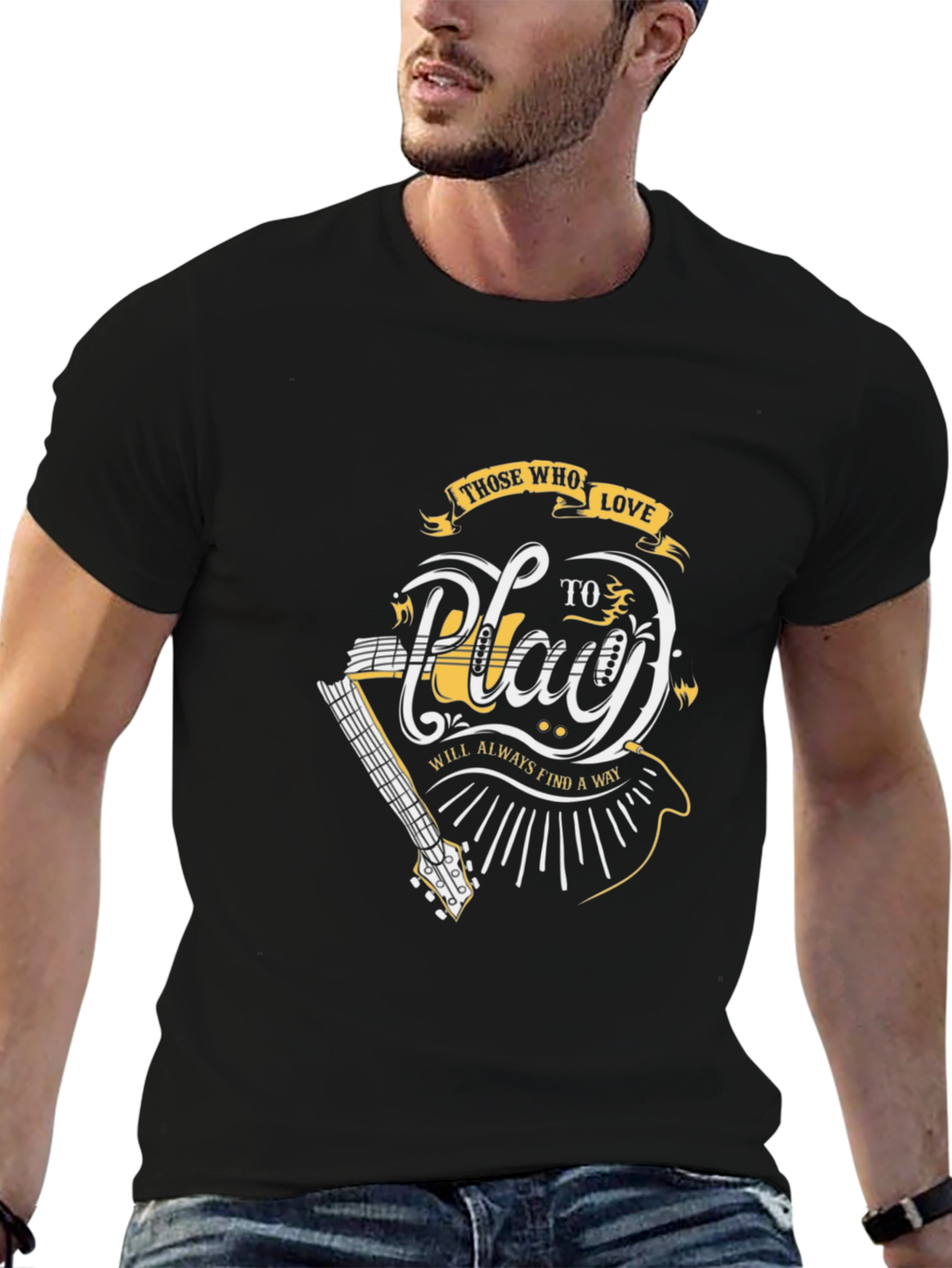 Those Who Love to Play Guitar Graphic Tee