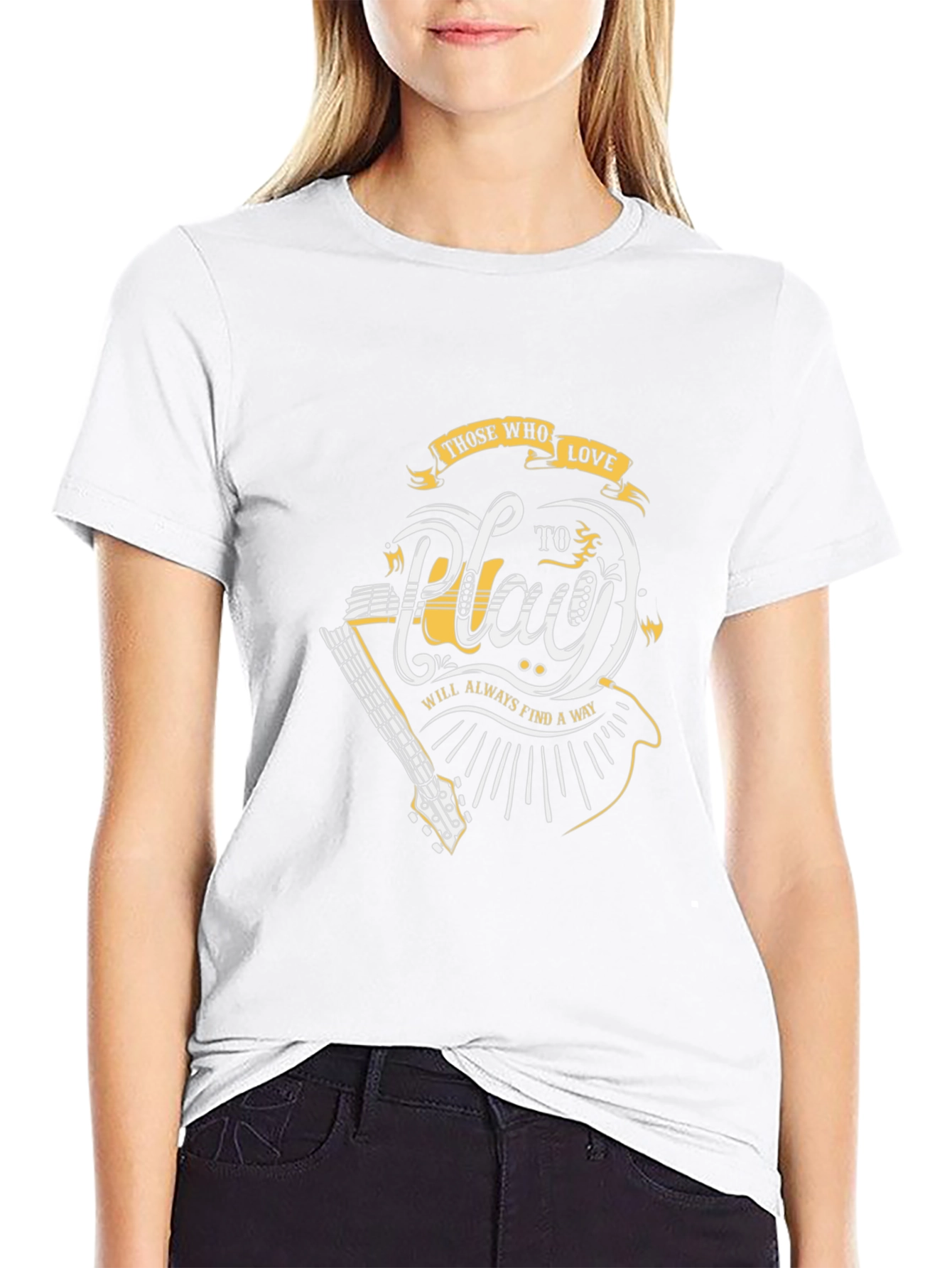 Those Who Love to Play Guitar Graphic Tee