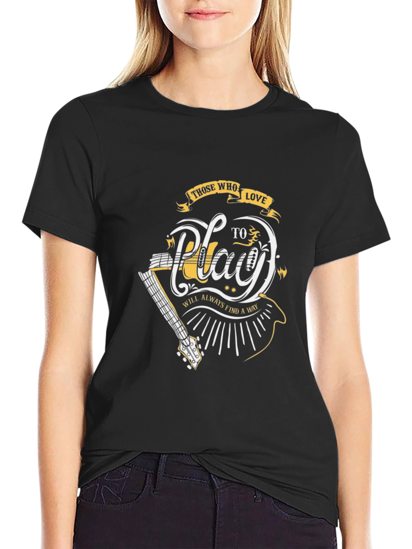 Those Who Love to Play Guitar Graphic Tee