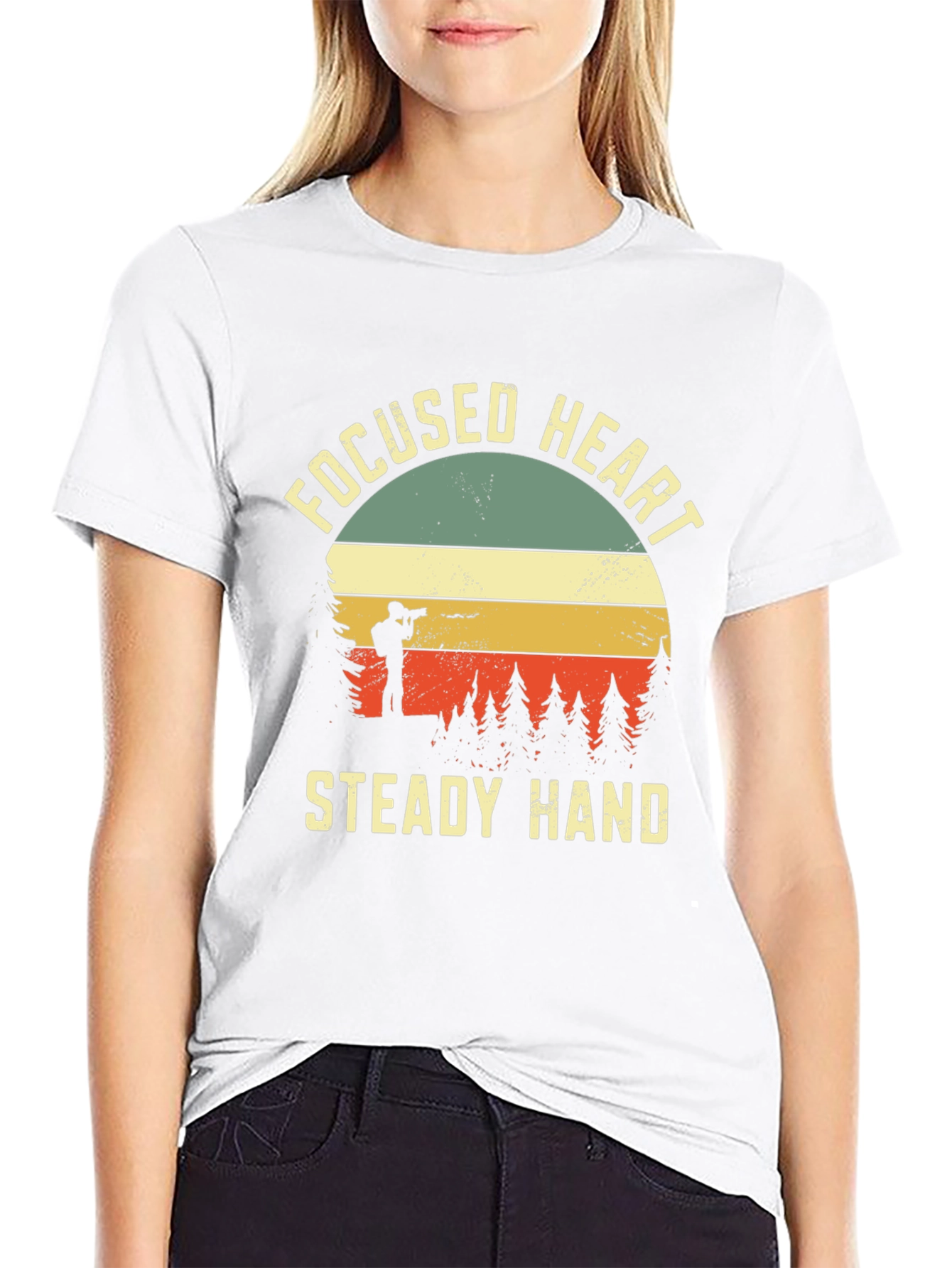 Focused Heart Steady Hand Graphic Tee