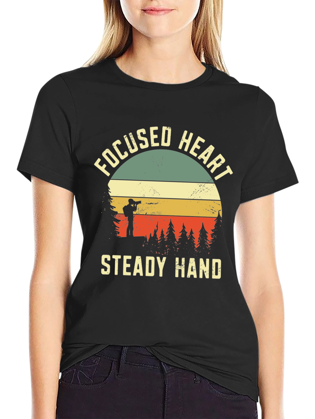 Focused Heart Steady Hand Graphic Tee