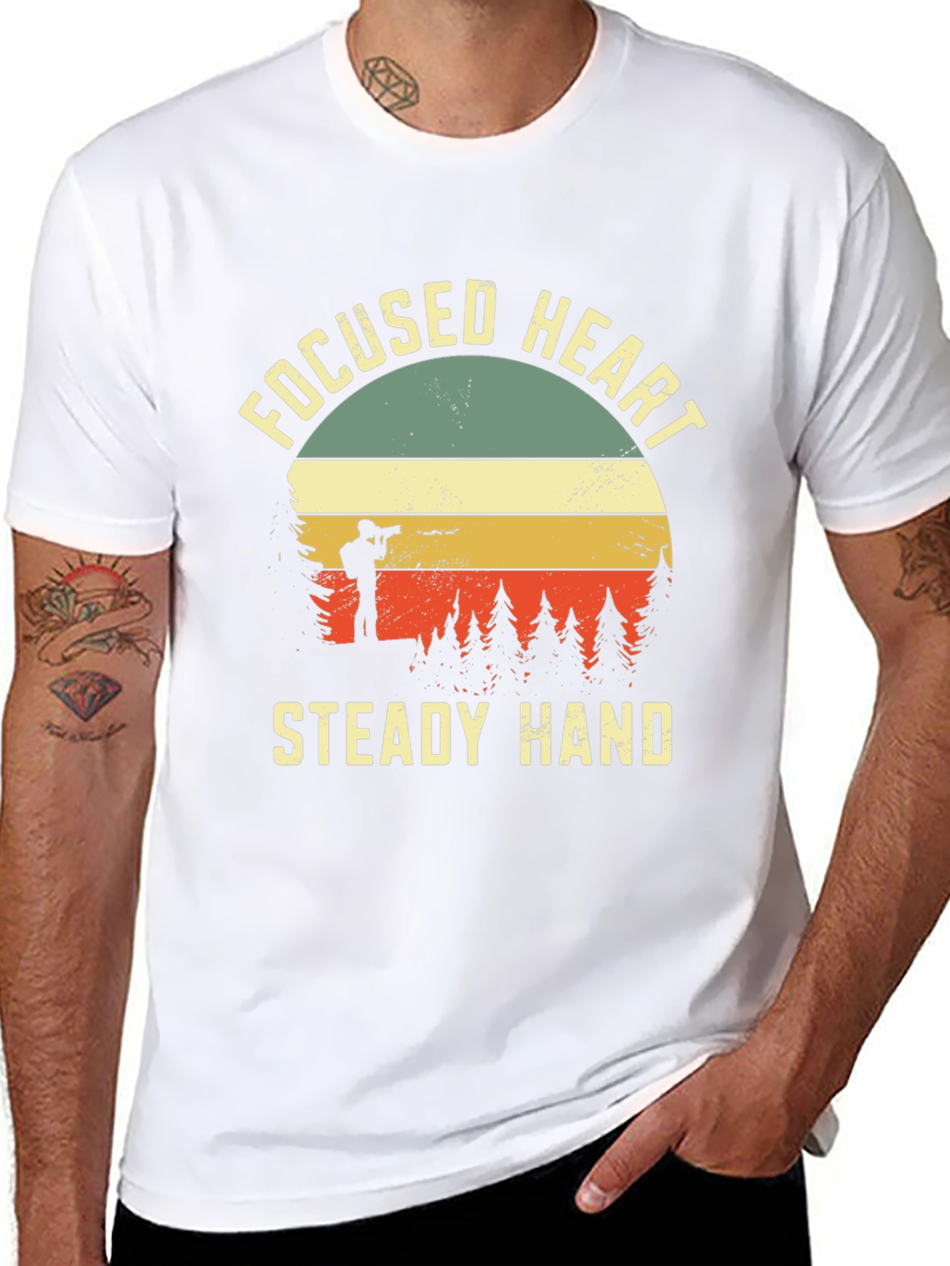 Focused Heart Steady Hand Graphic Tee