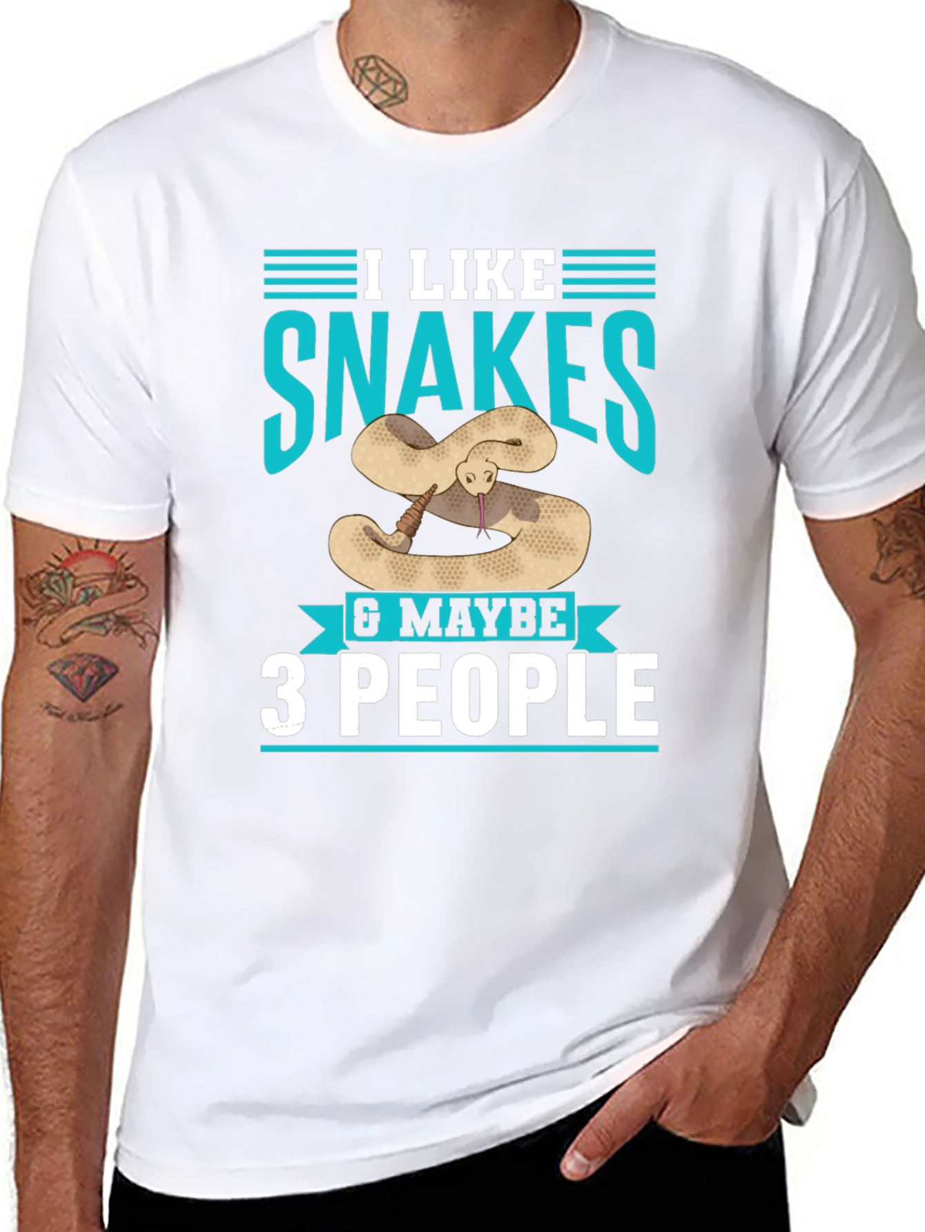 I Like Snakes & Maybe 3 People T-Shirt
