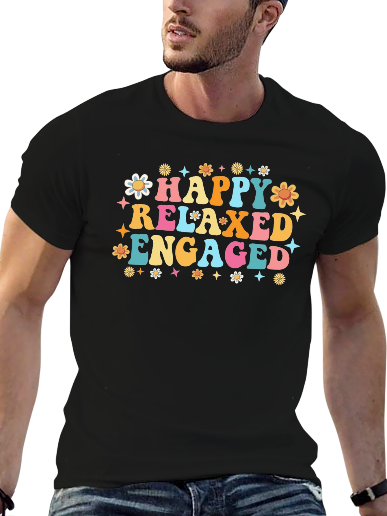 Happy Relaxed Engaged Graphic Tee