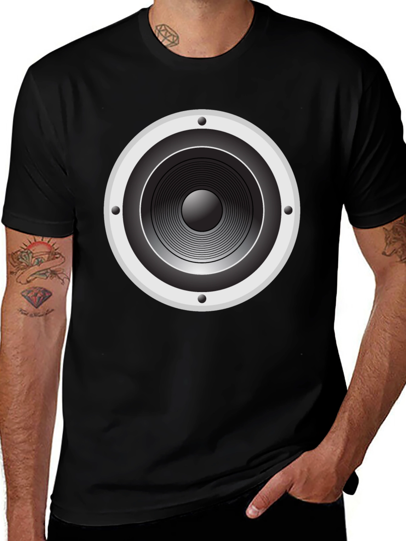 Speaker Graphic T-Shirt - Bold Sound Design