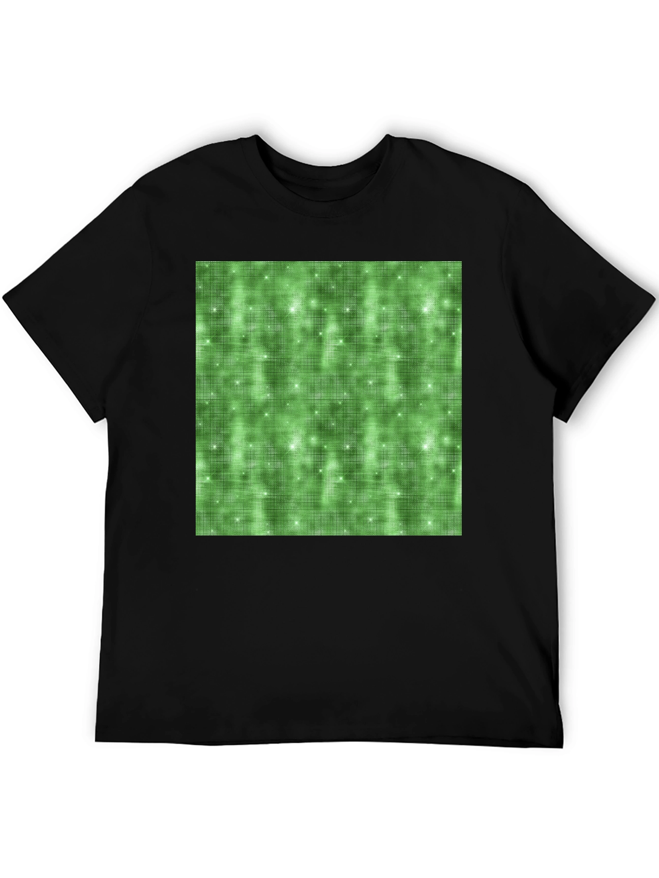 Green Sparkle Pattern Tee - Soft Stylish Comfort