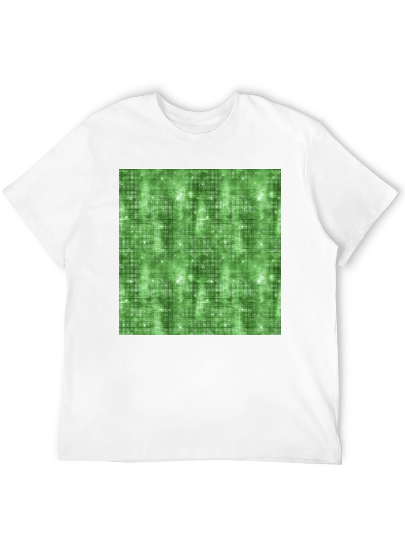 Green Sparkle Pattern Tee - Soft Stylish Comfort