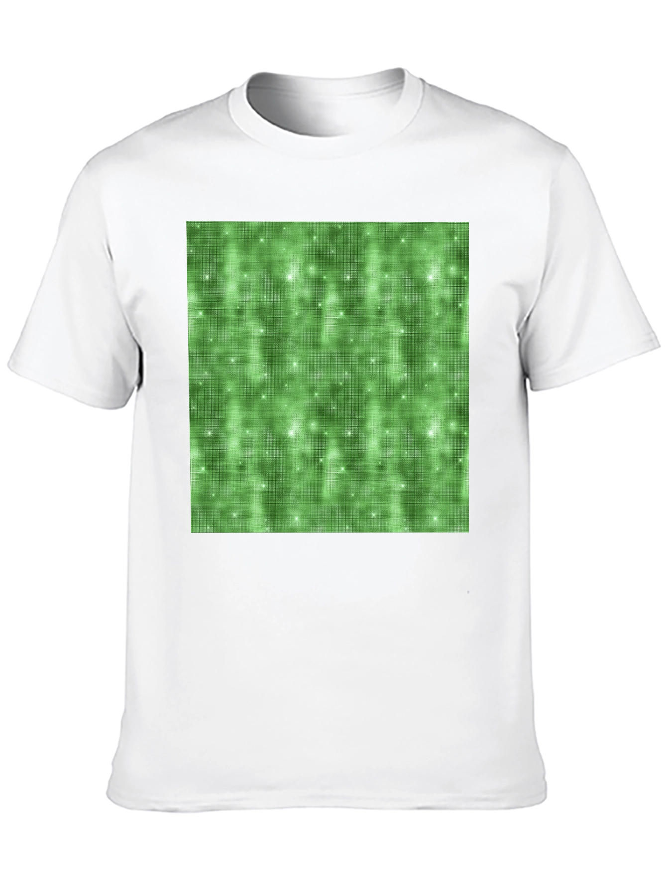 Green Sparkle Pattern Tee - Soft Stylish Comfort