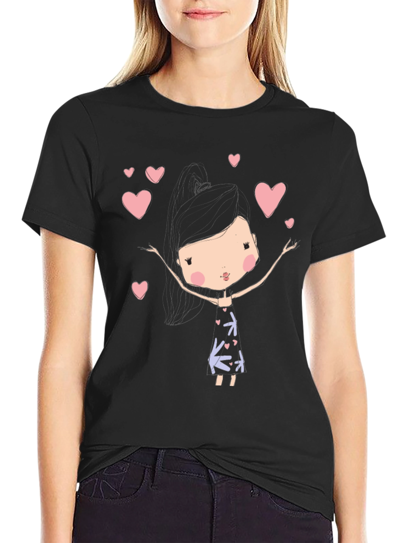 Cute Girl Heart T-Shirt