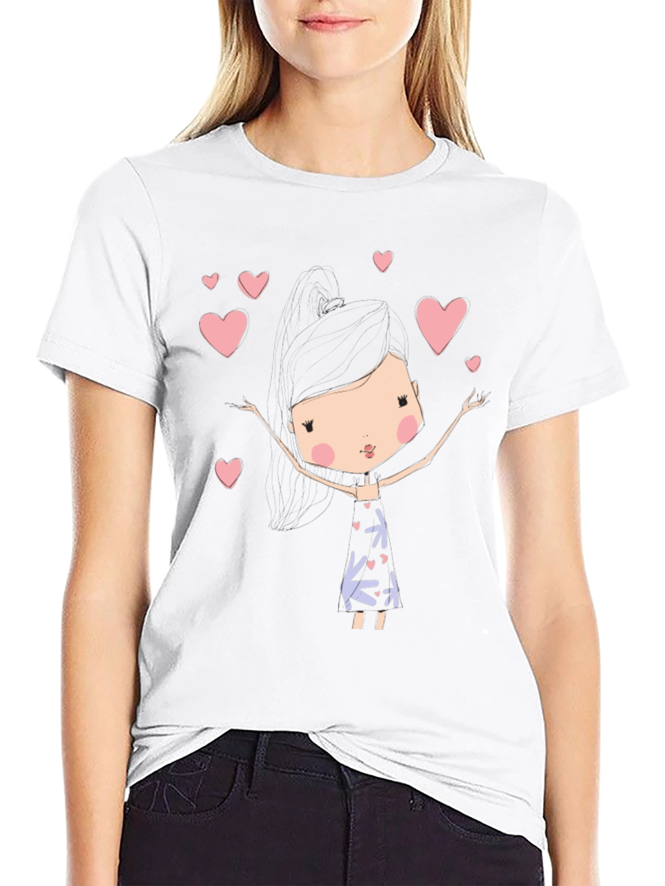 Cute Girl Heart T-Shirt