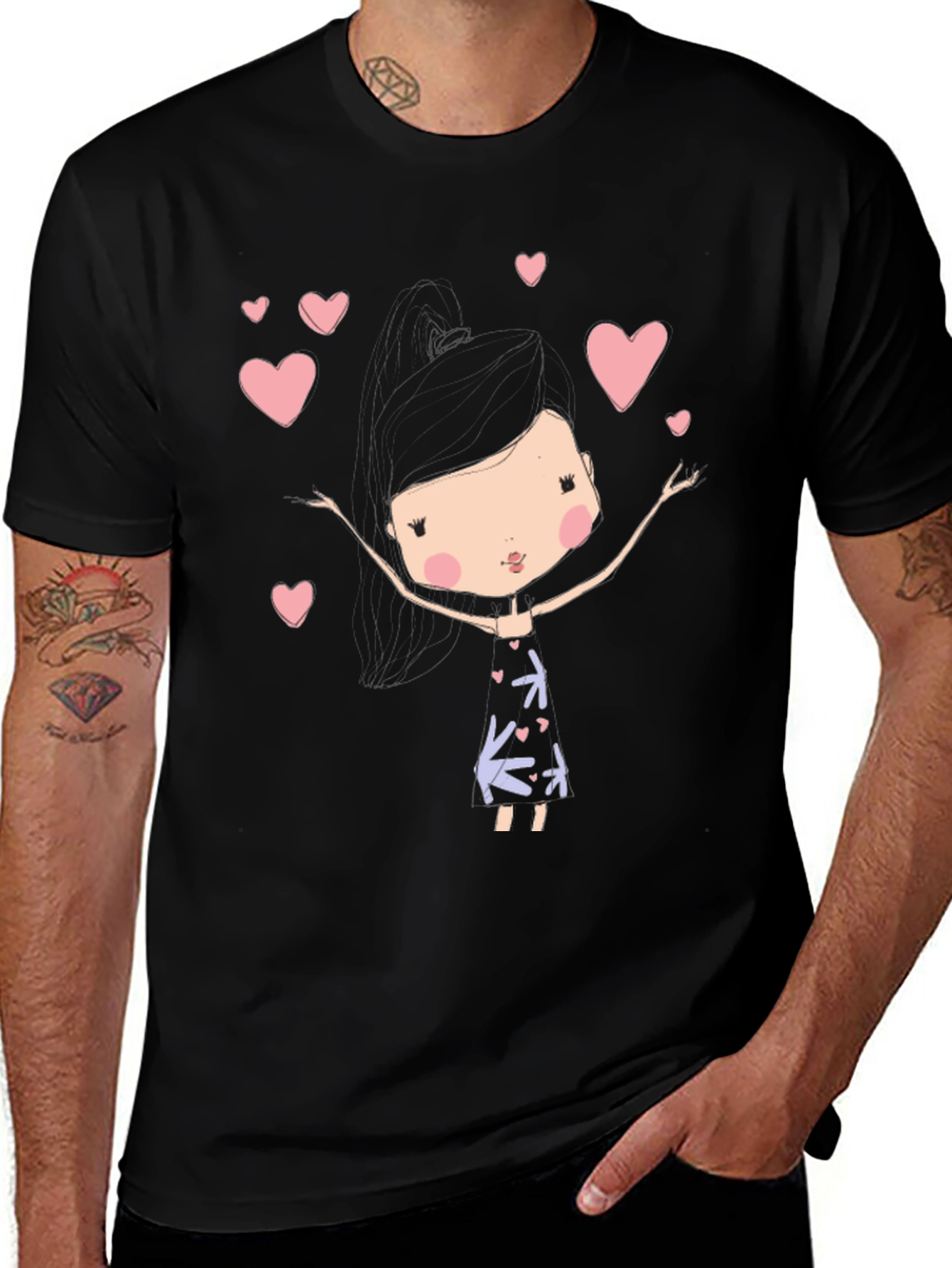 Cute Girl Heart T-Shirt