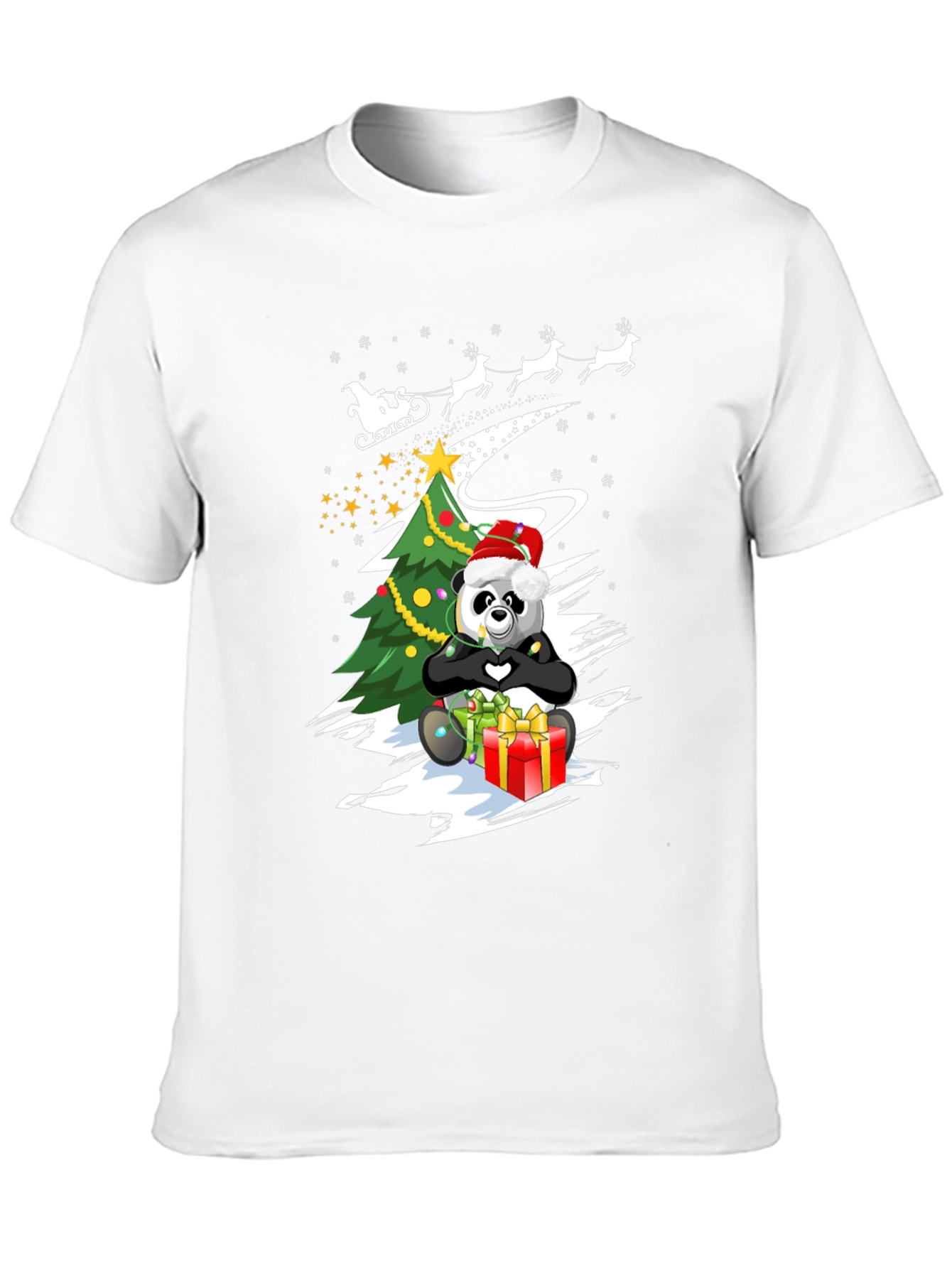 Christmas Panda T-Shirt - Holiday Gift Tee