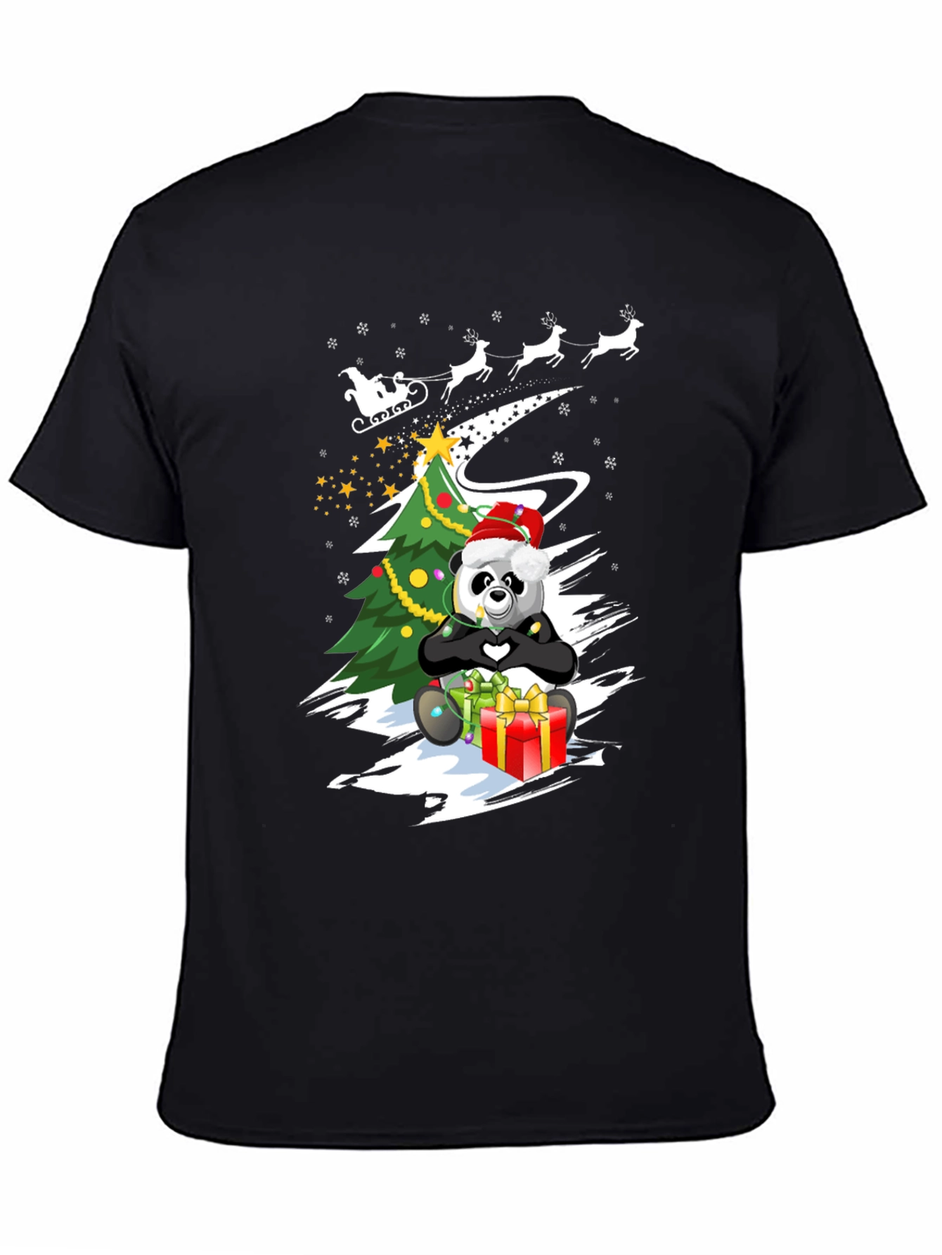 Christmas Panda T-Shirt - Holiday Gift Tee