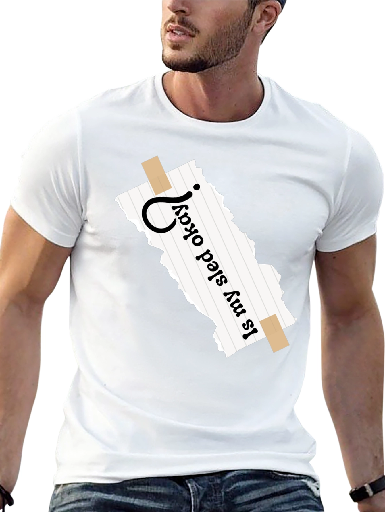 Is My Sled Okay? Novelty Graphic T-Shirt