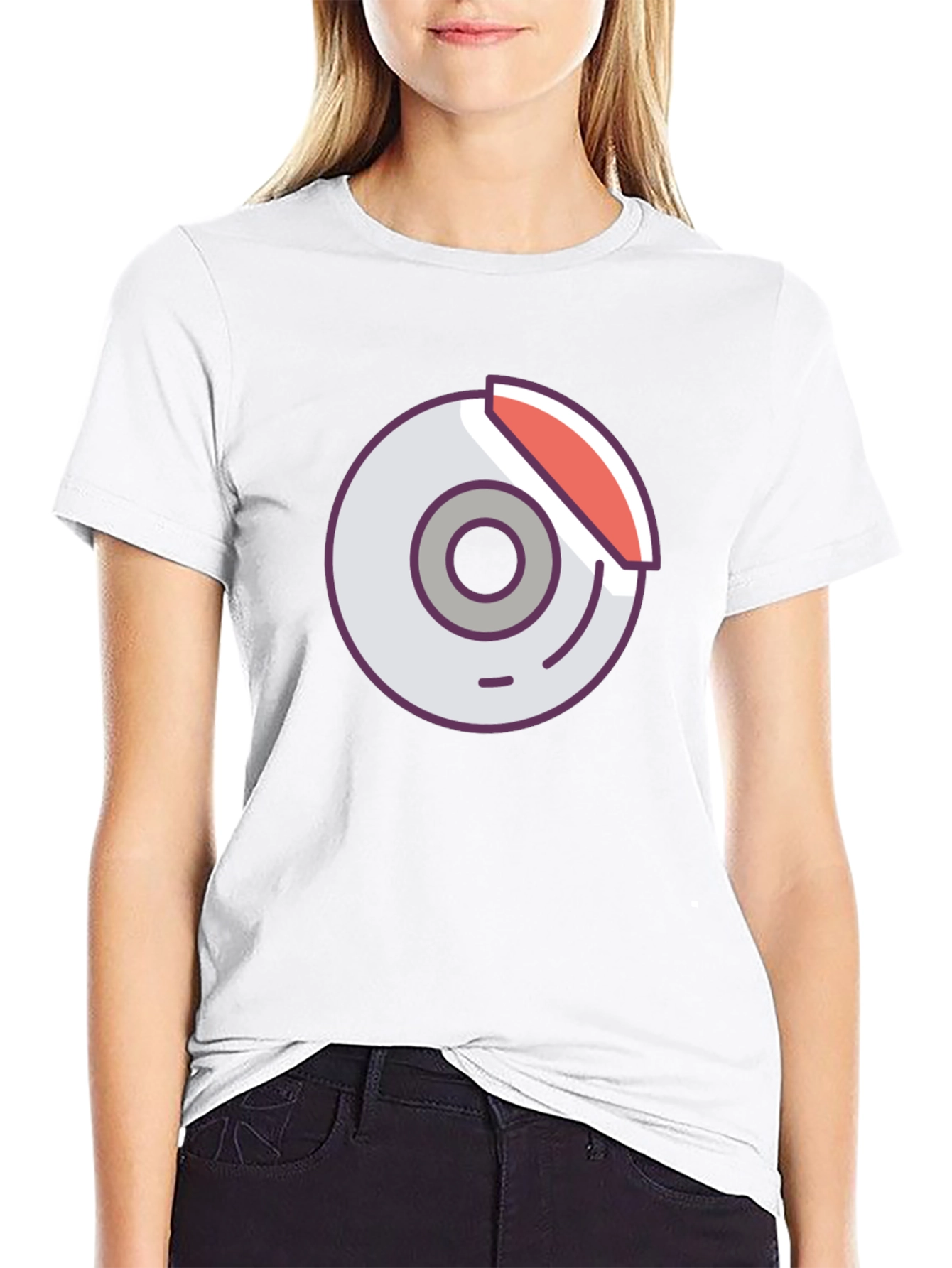 Black Graphic Tee - Car Brake Design