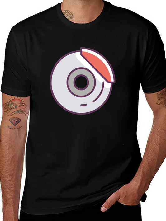Black Graphic Tee - Car Brake Design
