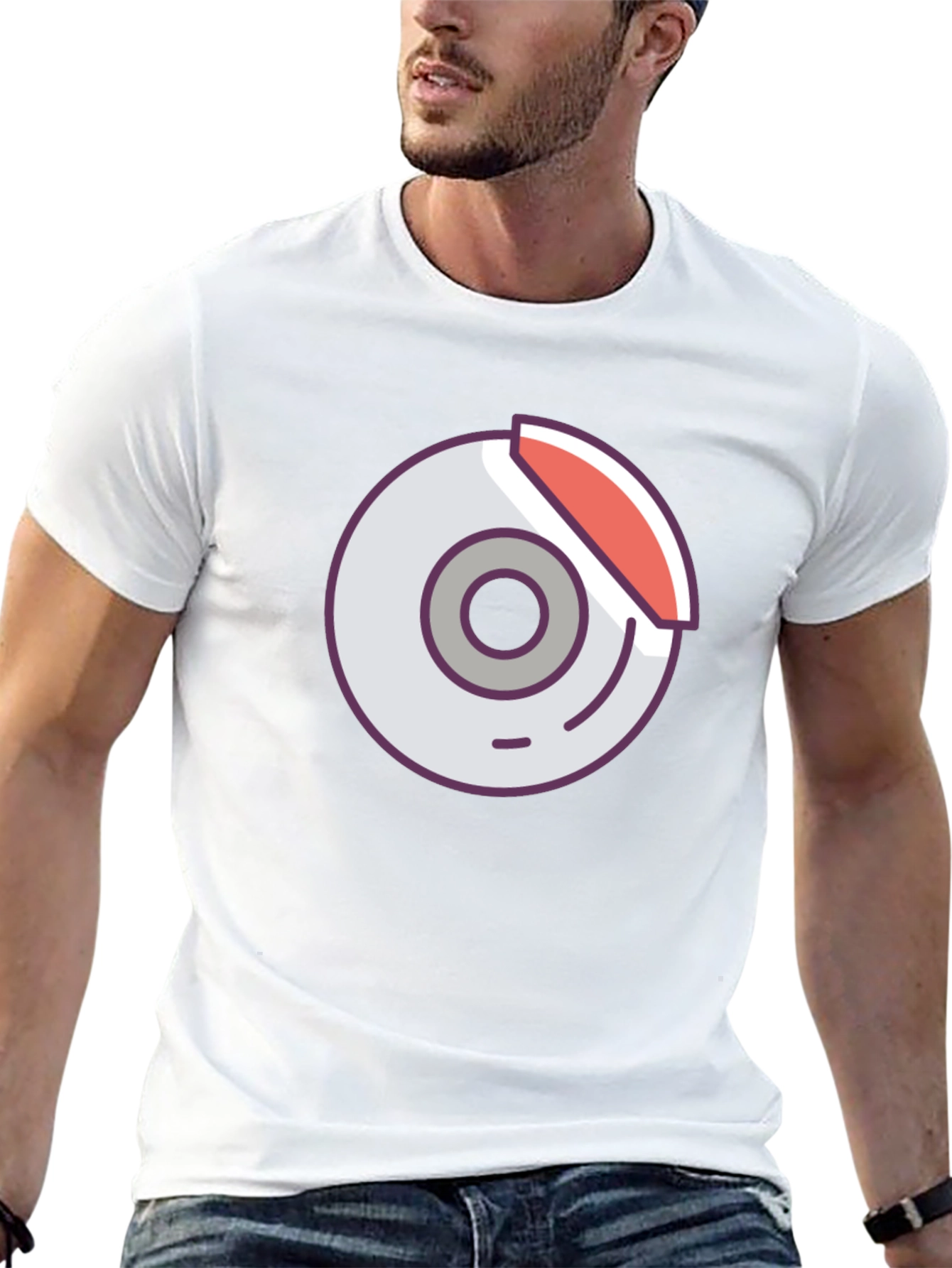 Black Graphic Tee - Car Brake Design