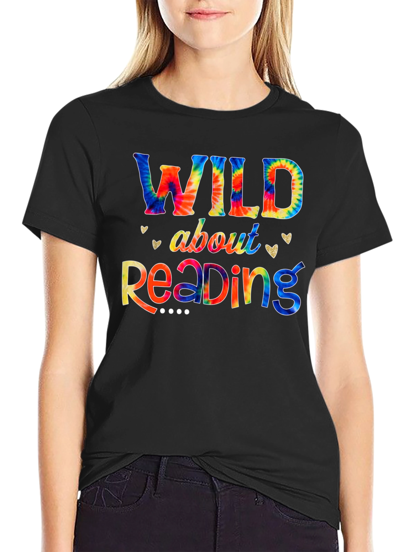 Wild About Reading Tie-Dye Graphic Tee