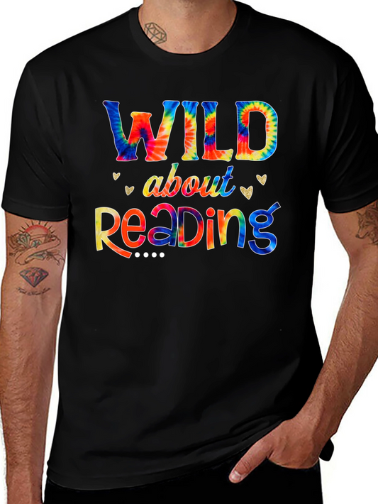 Wild About Reading Tie-Dye Graphic Tee
