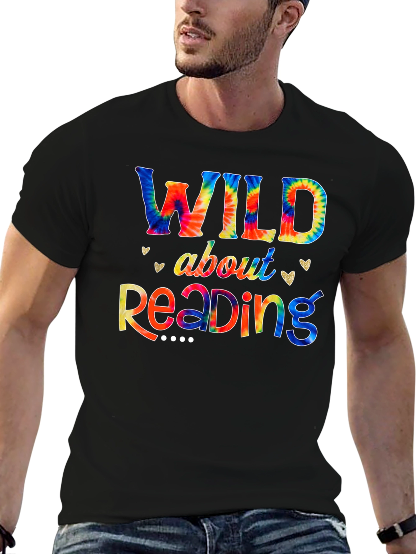 Wild About Reading Tie-Dye Graphic Tee