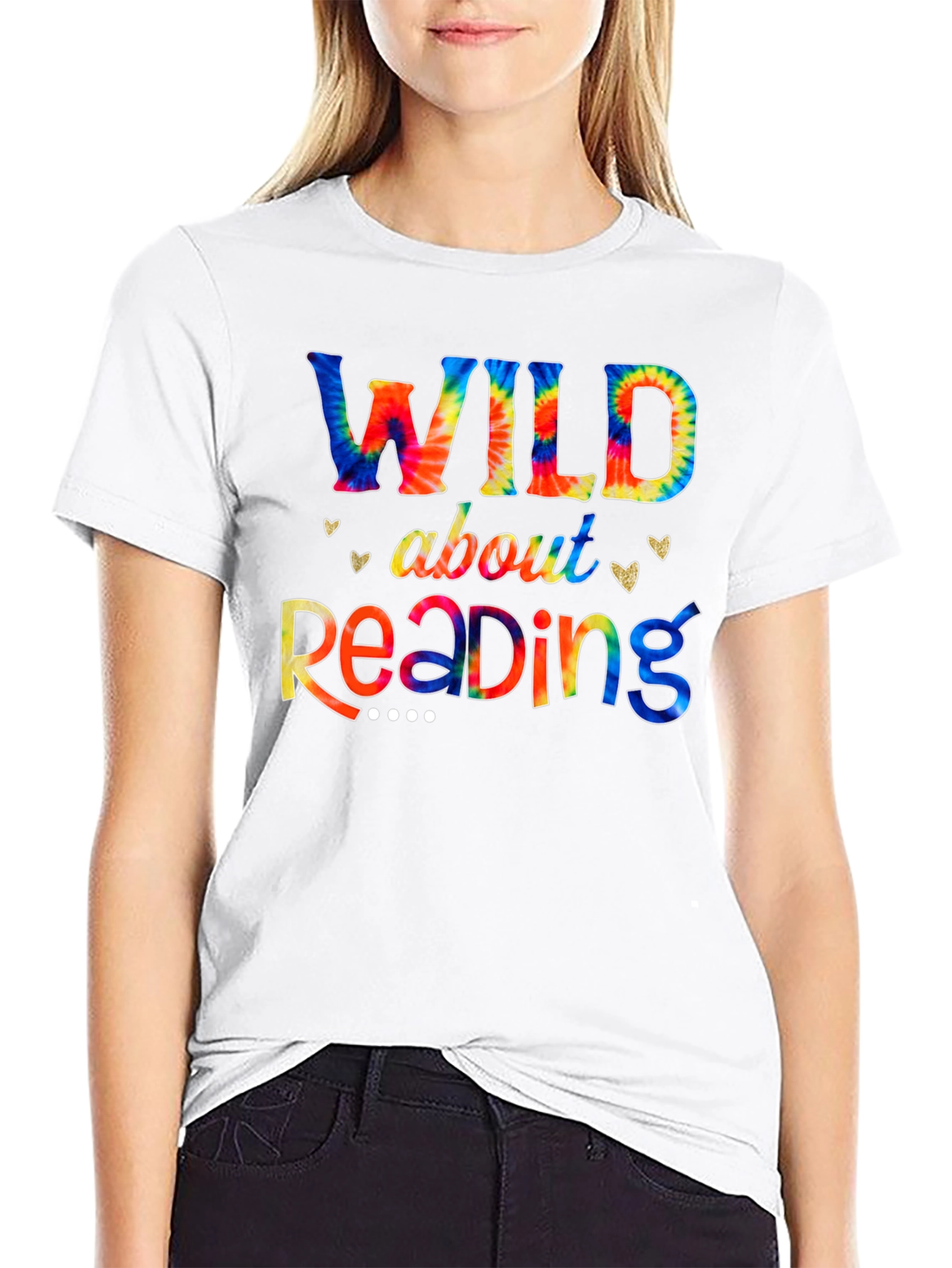 Wild About Reading Tie-Dye Graphic Tee