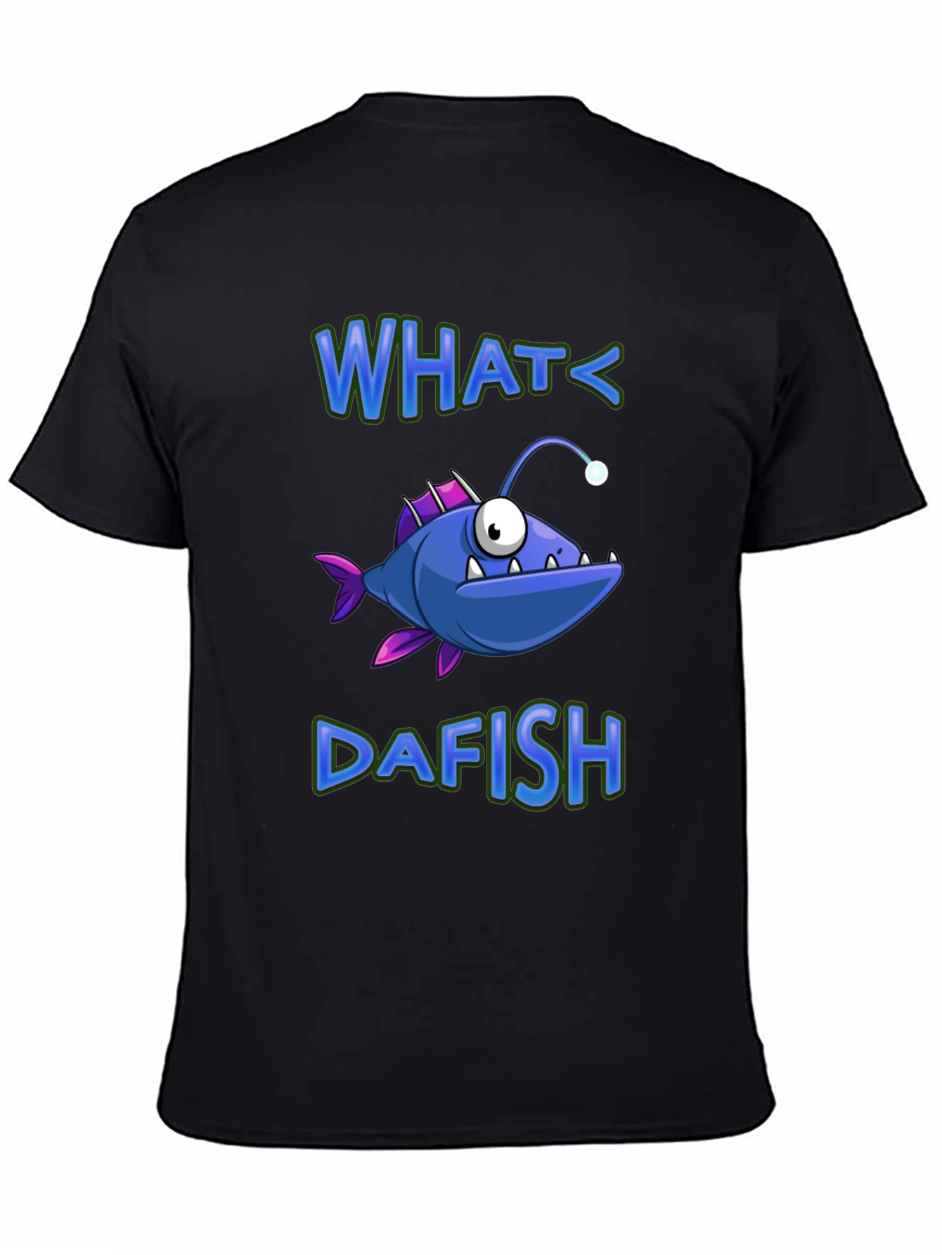 What Dafish T-Shirt - Funny Angler Fish Graphic Tee