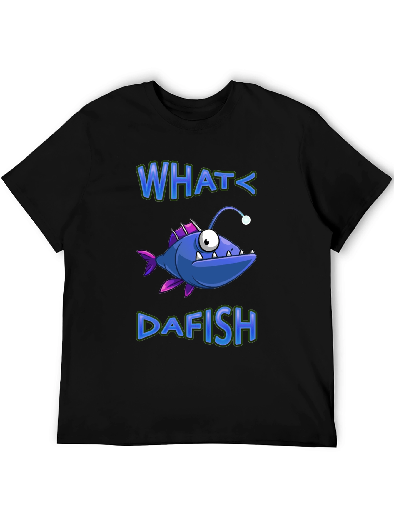 What Dafish T-Shirt - Funny Angler Fish Graphic Tee
