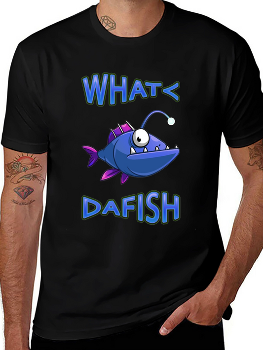 What Dafish T-Shirt - Funny Angler Fish Graphic Tee