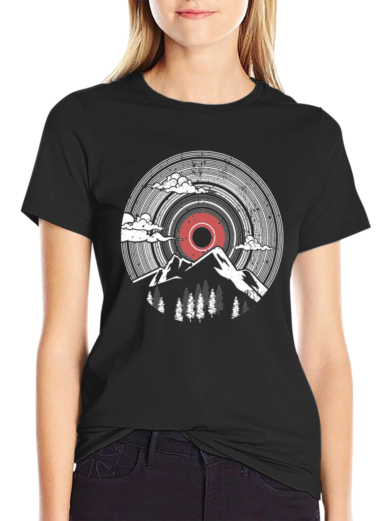 Vinyl Record Mountain T-Shirt