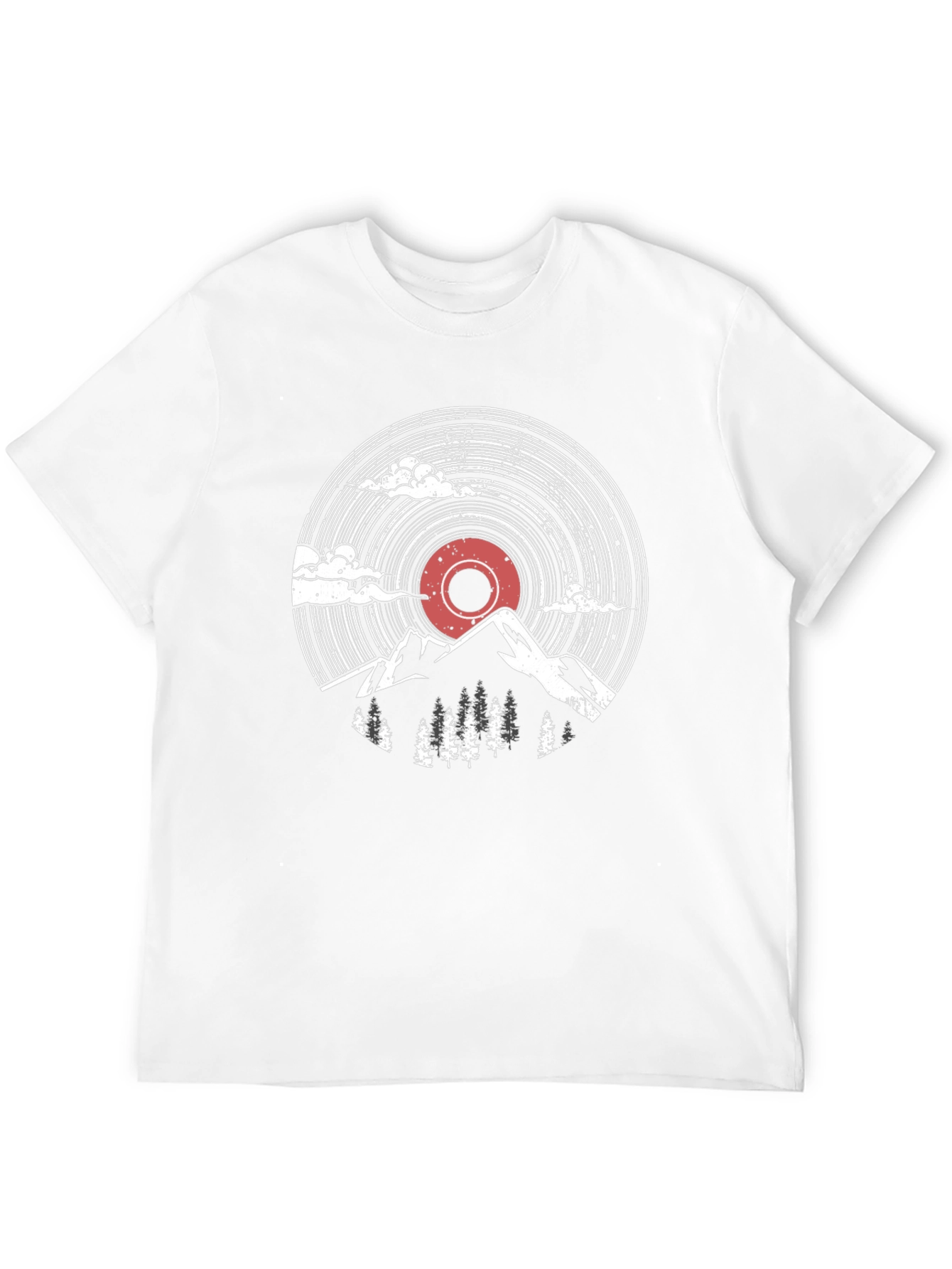 Vinyl Record Mountain T-Shirt