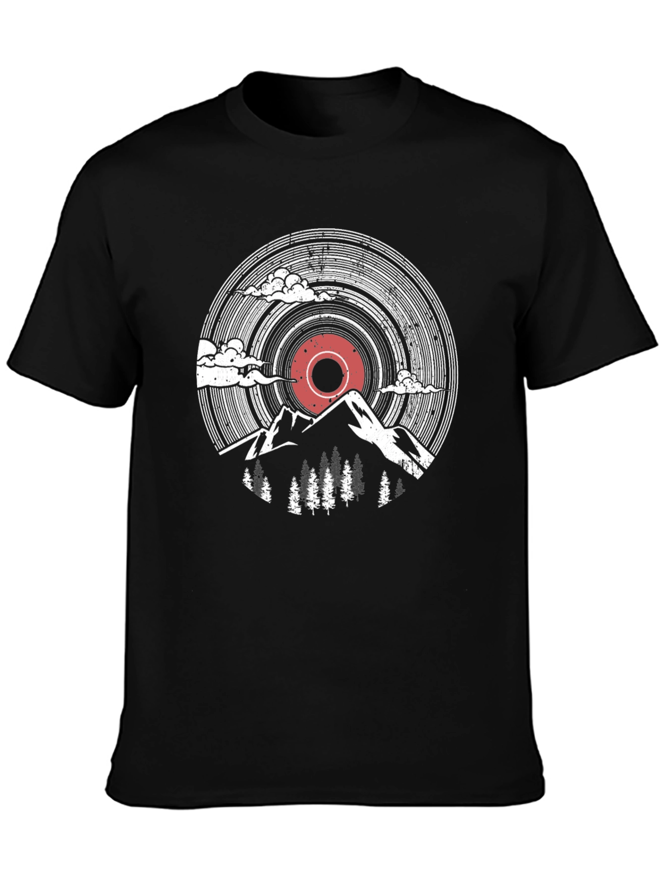 Vinyl Record Mountain T-Shirt