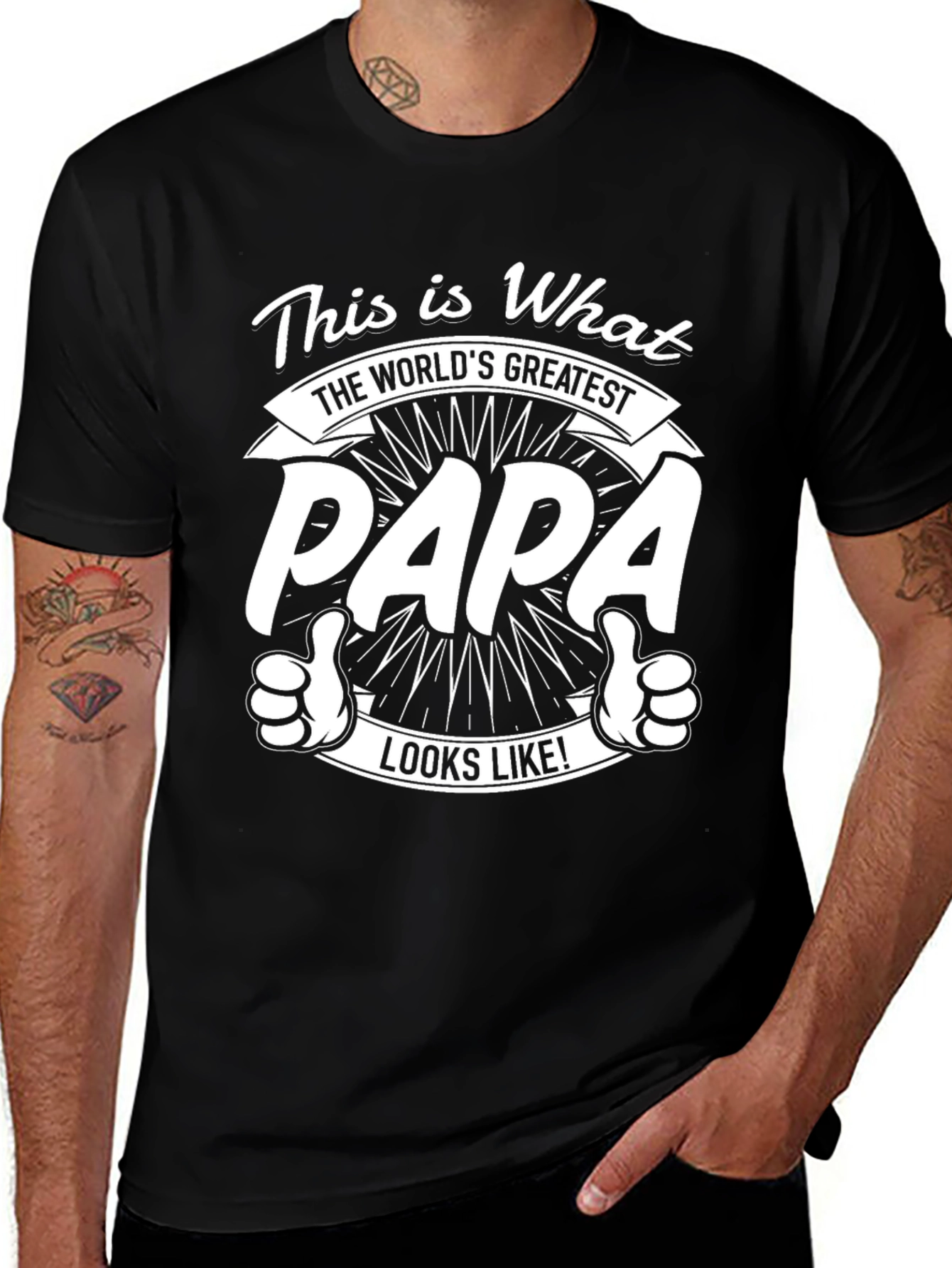Worlds Greatest Papa T-Shirt - Dad Gift