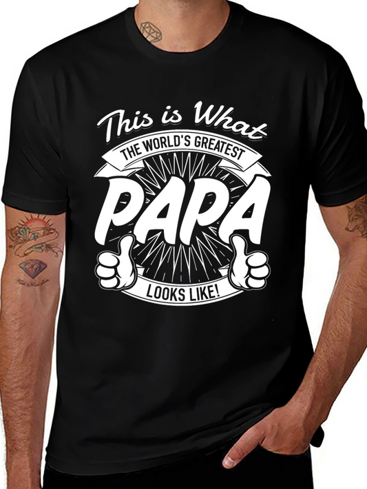 Worlds Greatest Papa T-Shirt - Dad Gift