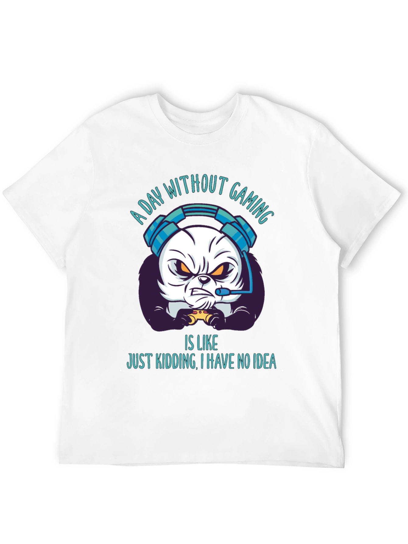 Gamer Panda T-Shirt - Funny Gaming Tee
