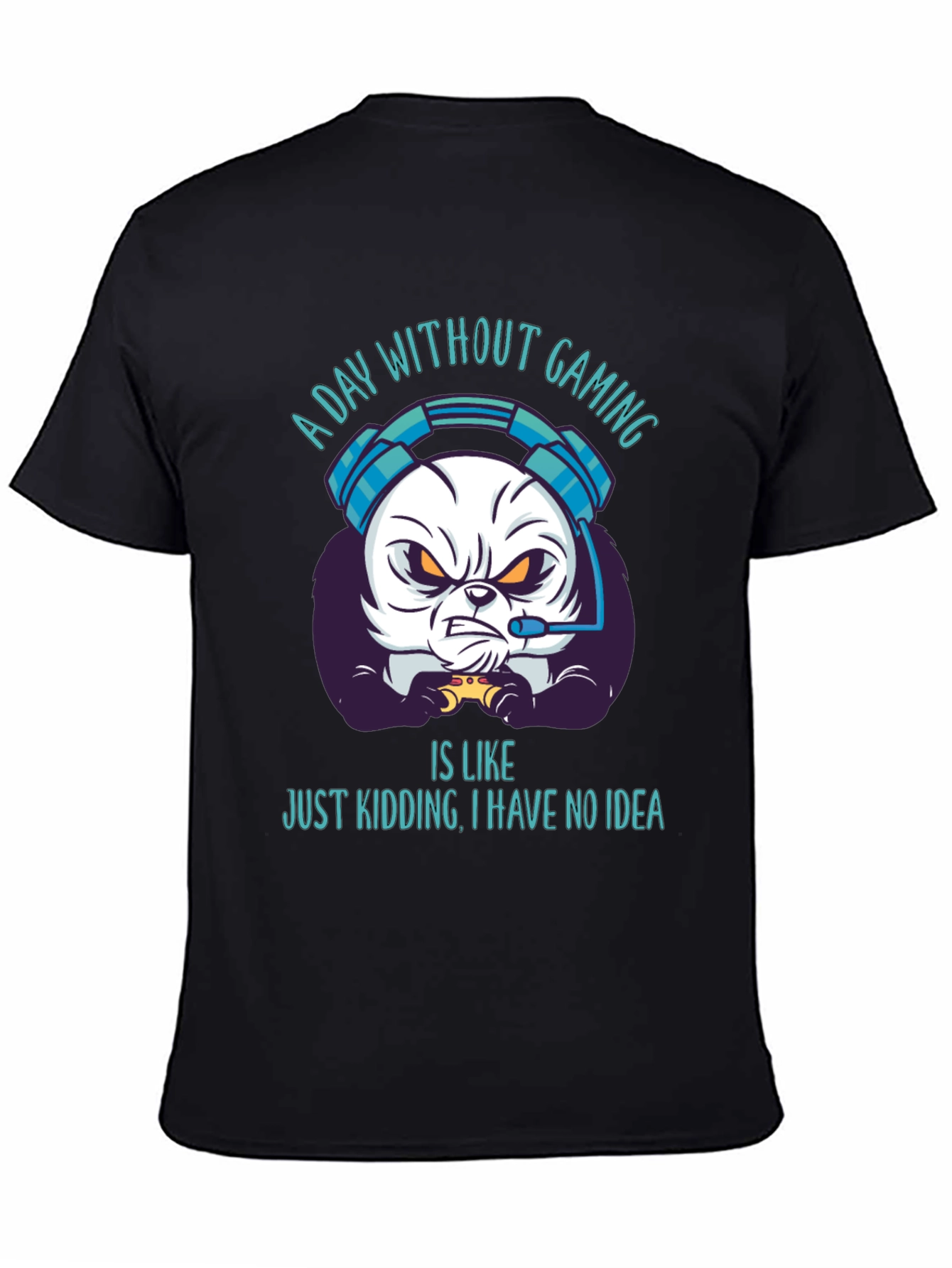 Gamer Panda T-Shirt - Funny Gaming Tee