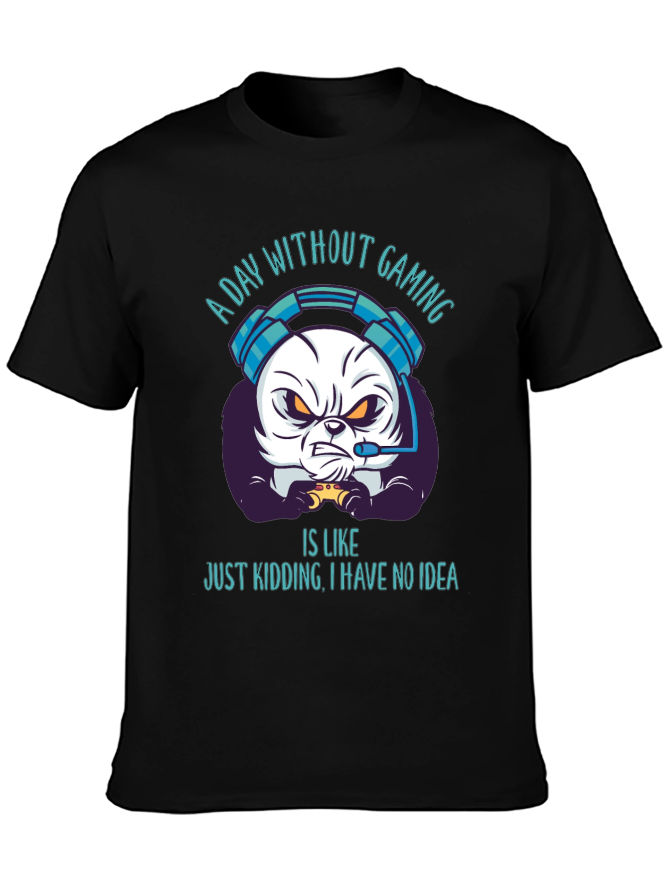 Gamer Panda T-Shirt - Funny Gaming Tee