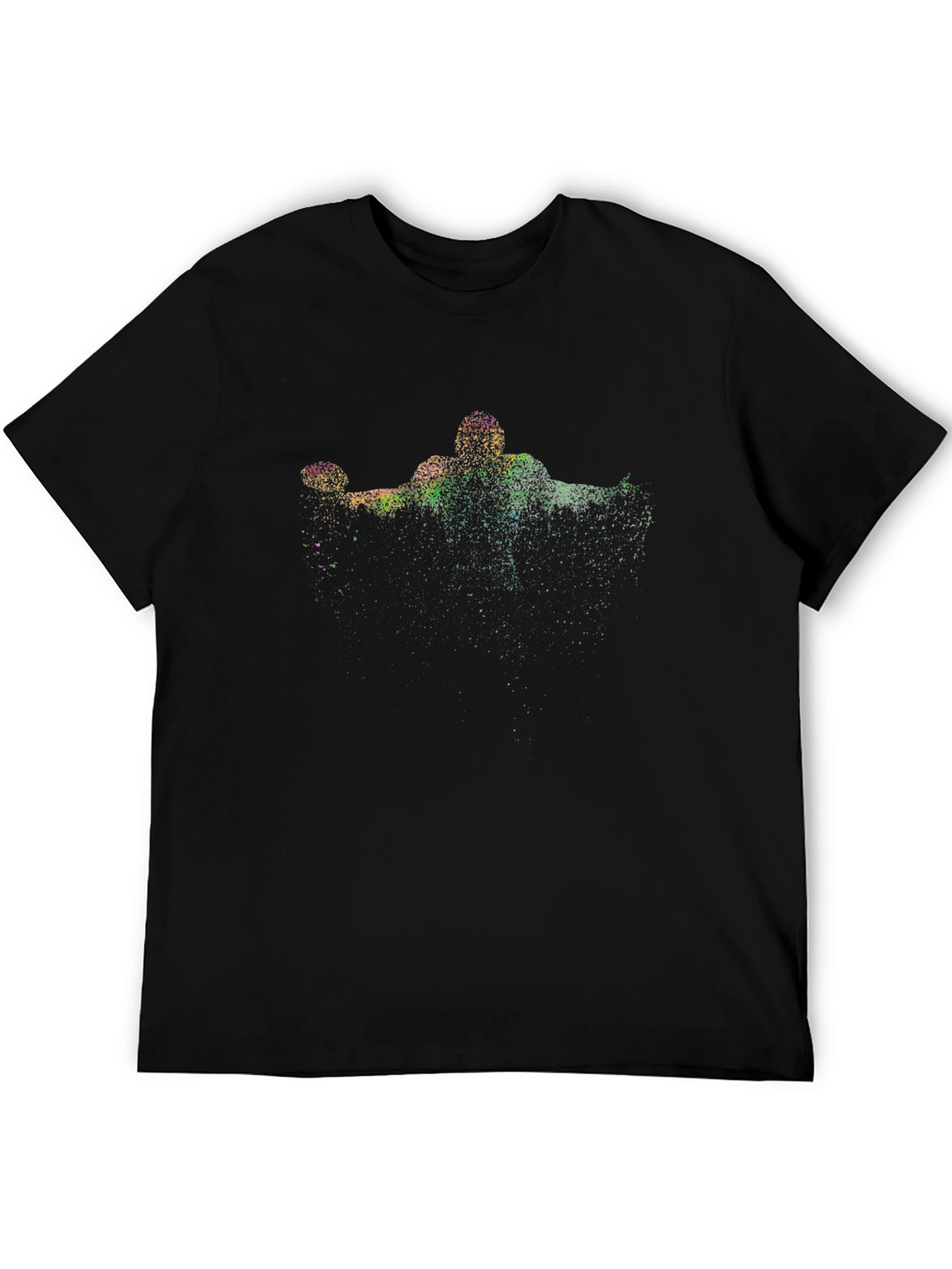 Abstract Sports Graphic Black T-Shirt