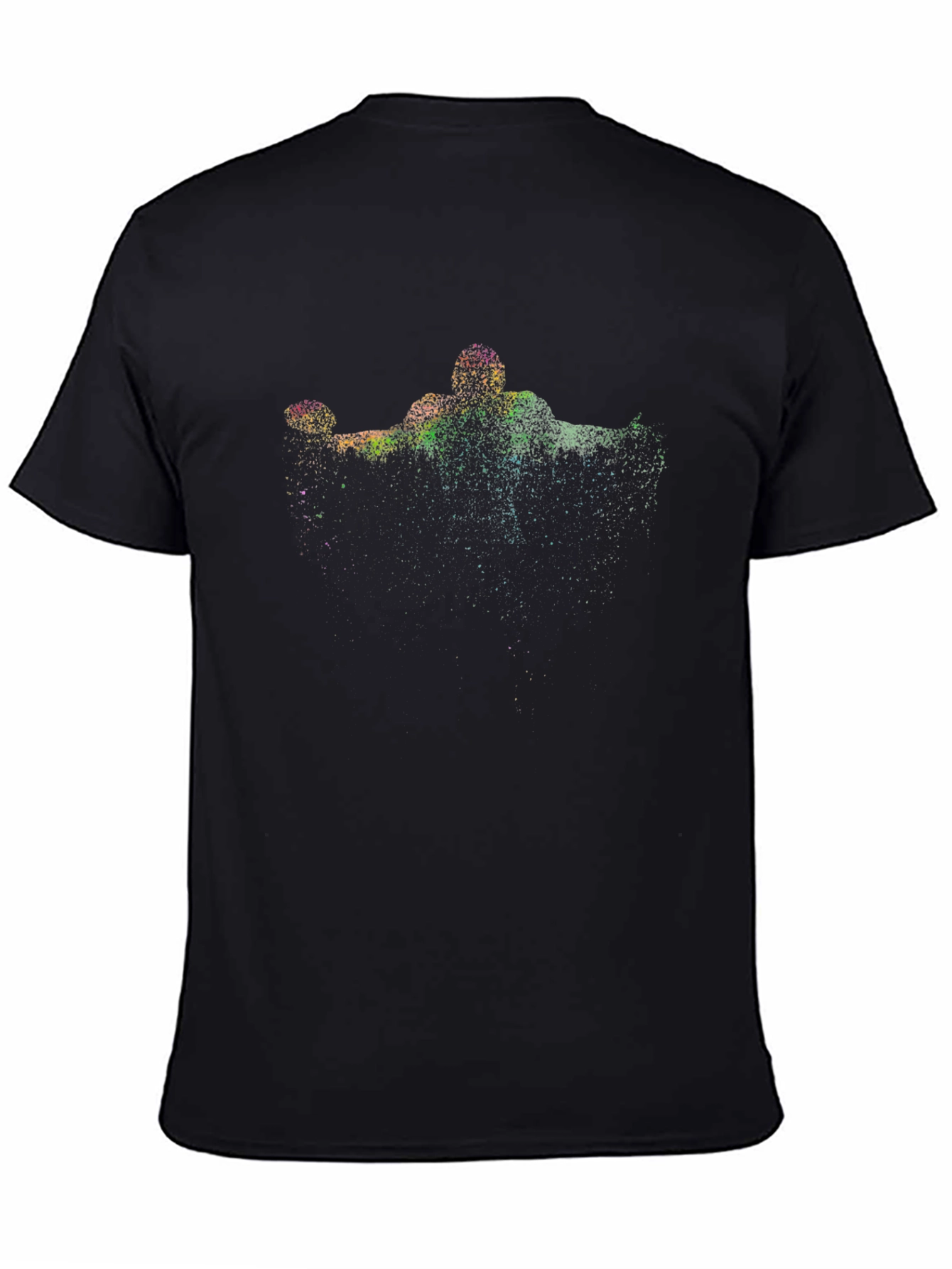 Abstract Sports Graphic Black T-Shirt
