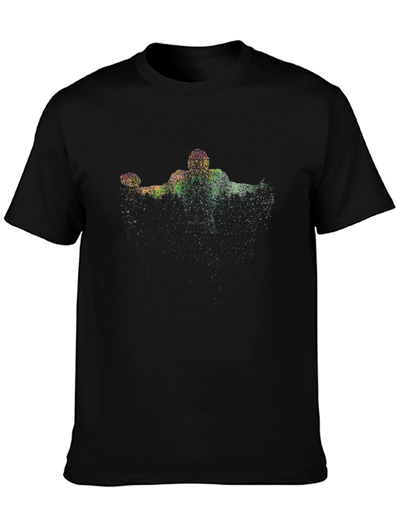 Abstract Sports Graphic Black T-Shirt