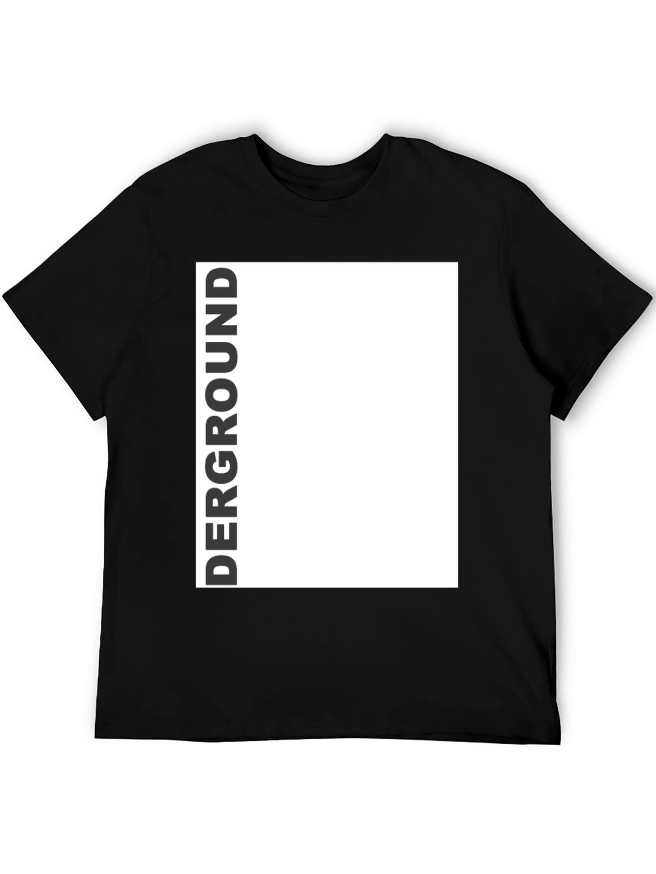 Derground Graphic Tee - Modern Black T-Shirt