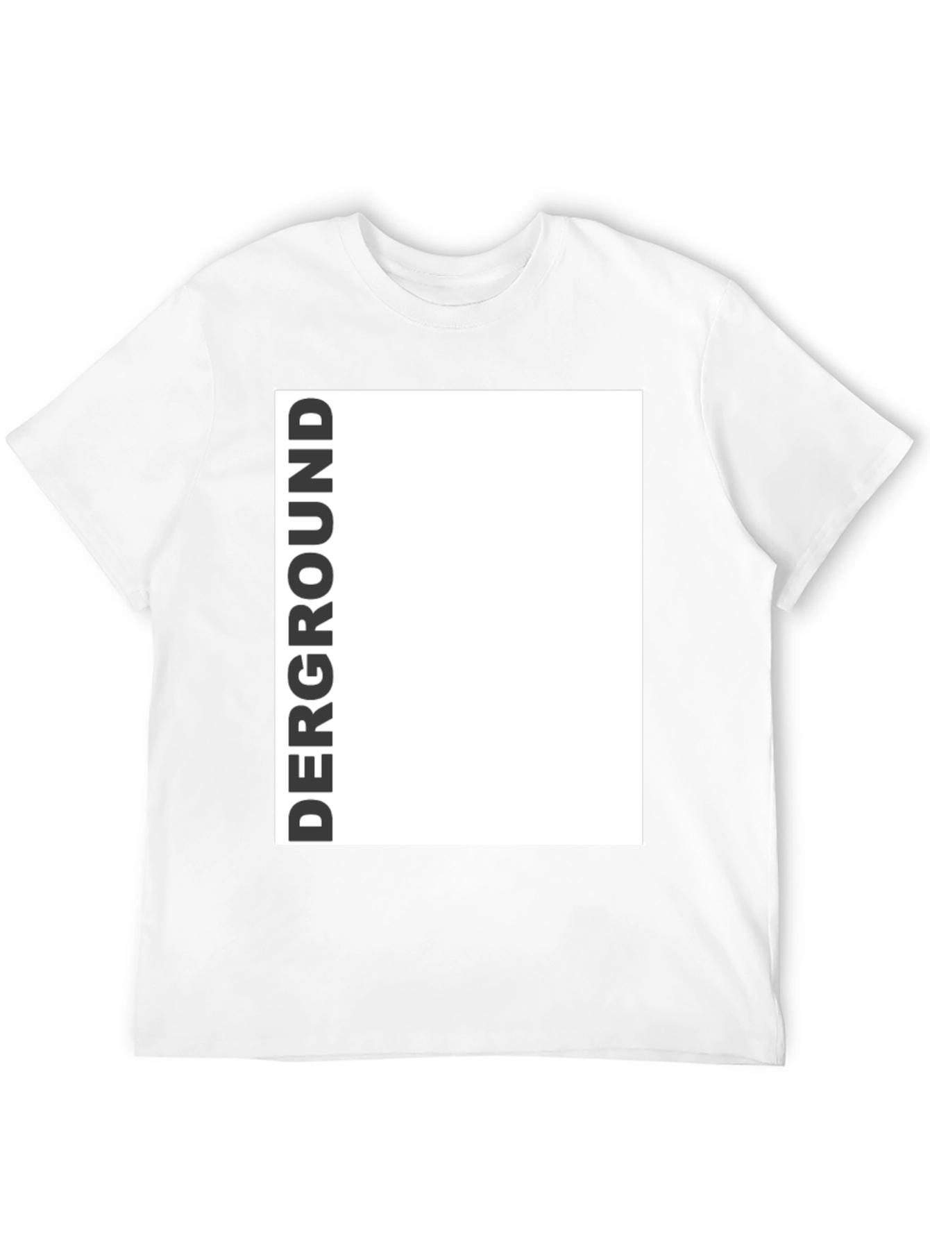 Derground Graphic Tee - Modern Black T-Shirt