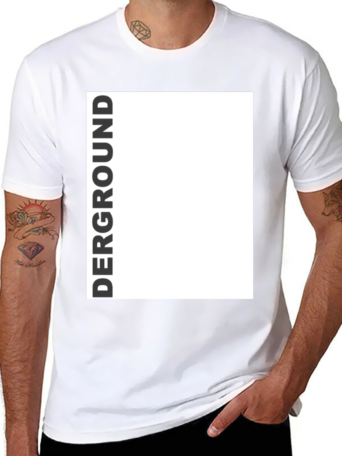 Derground Graphic Tee - Modern Black T-Shirt