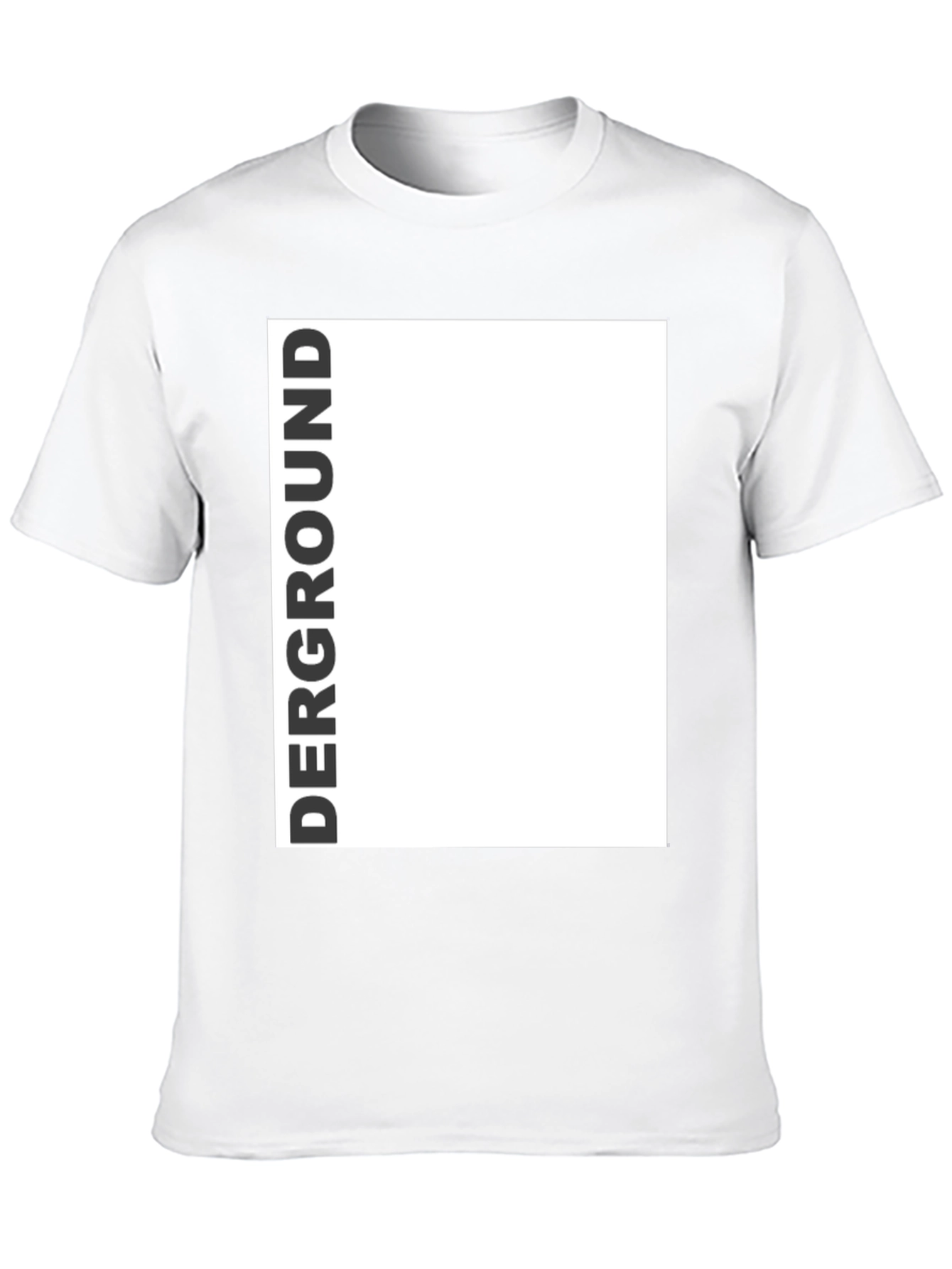 Derground Graphic Tee - Modern Black T-Shirt