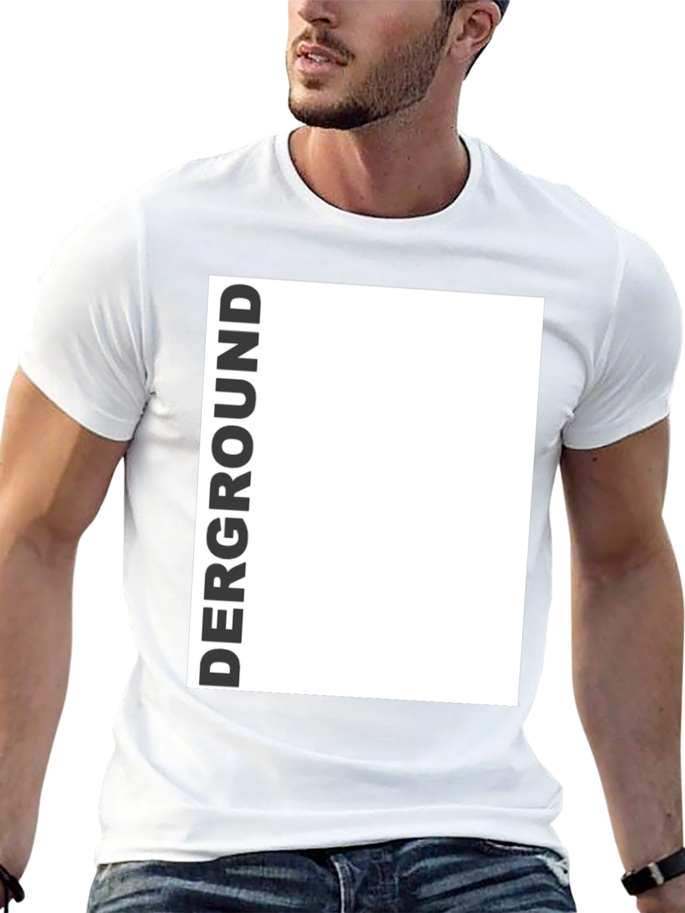 Derground Graphic Tee - Modern Black T-Shirt
