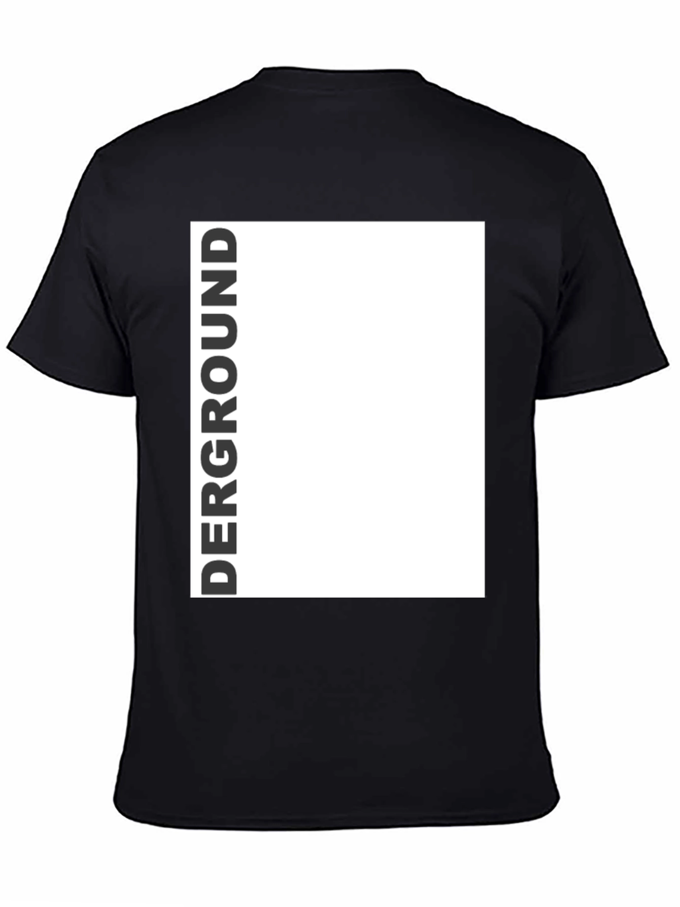 Derground Graphic Tee - Modern Black T-Shirt