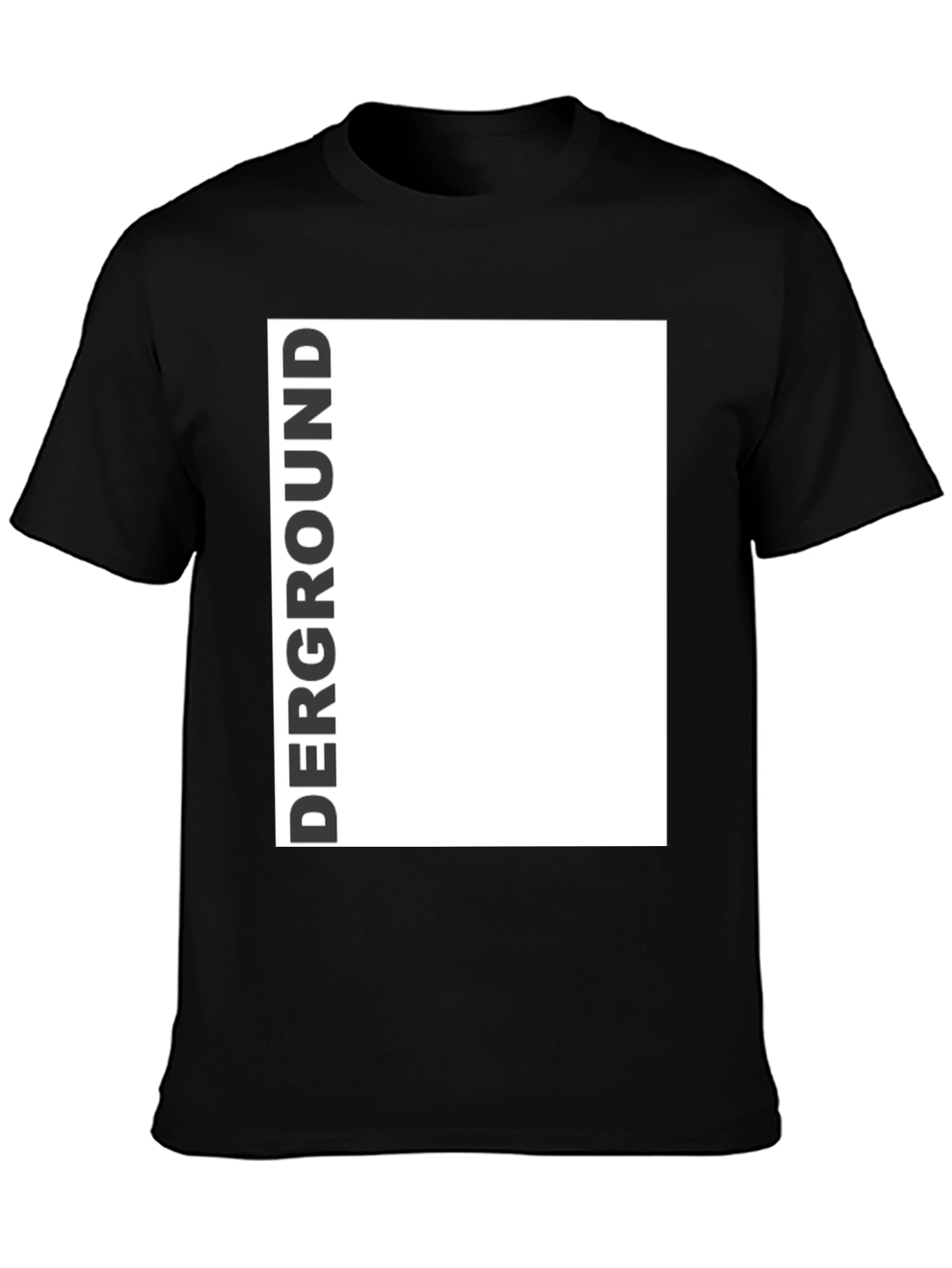Derground Graphic Tee - Modern Black T-Shirt