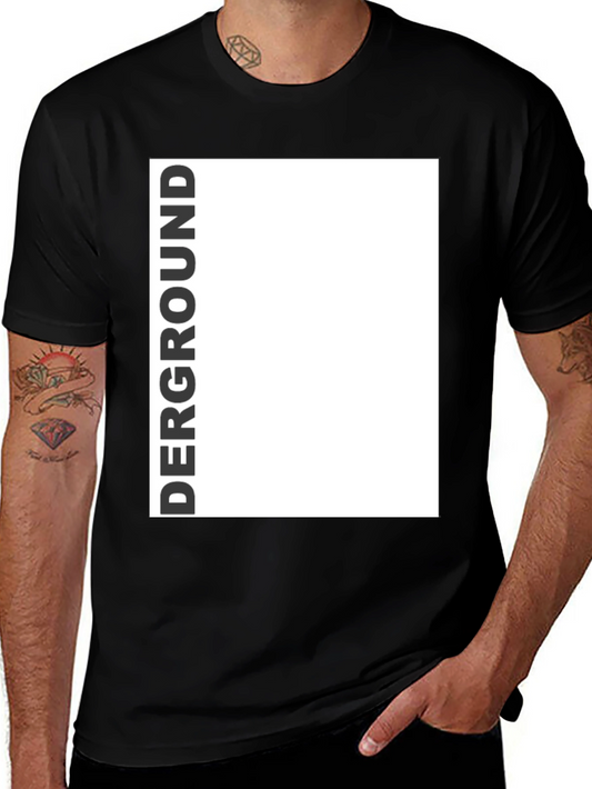 Derground Graphic Tee - Modern Black T-Shirt
