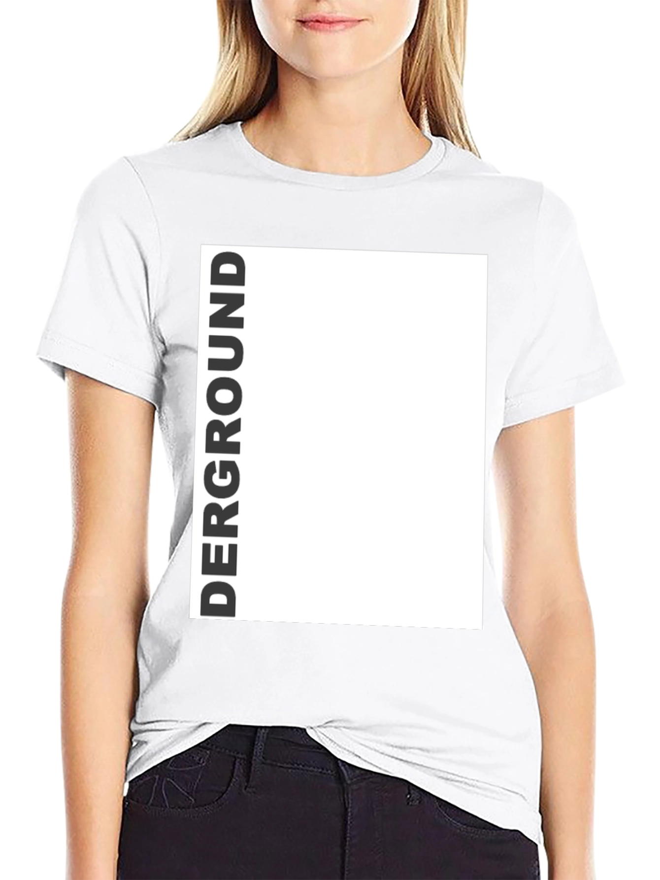 Derground Graphic Tee - Modern Black T-Shirt