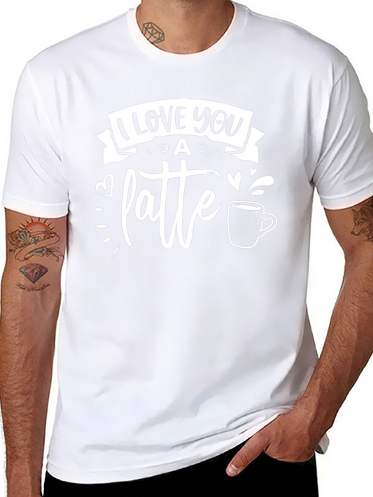 I Love You A Latte Black T-Shirt