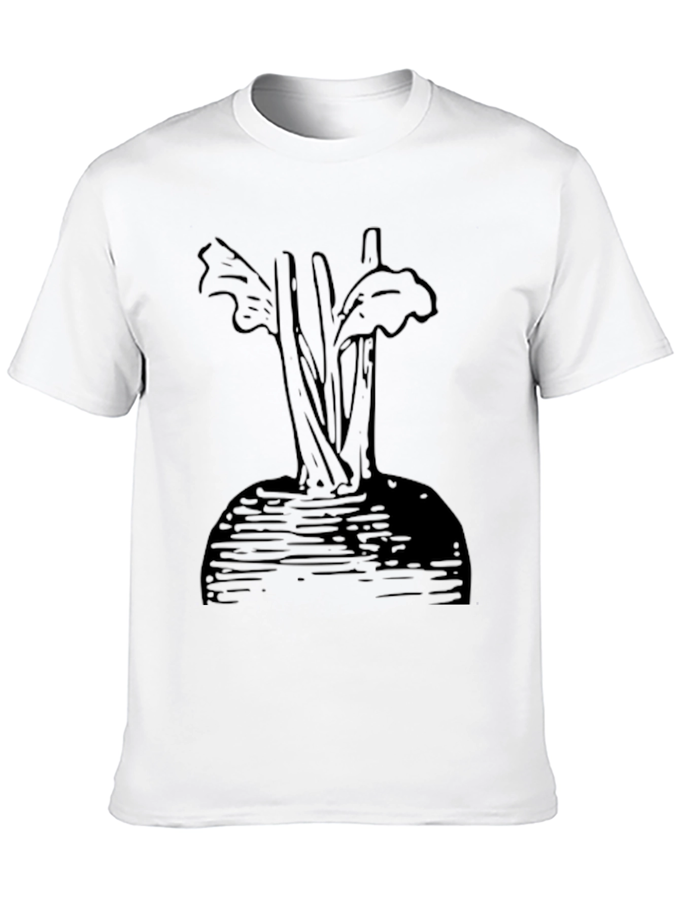 Unique Beet Graphic Black T-Shirt